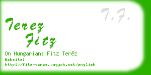 terez fitz business card